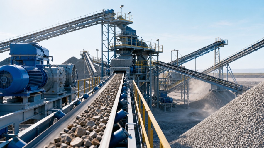 Mining and material handling conveyor systems for equipment reliability monitoring