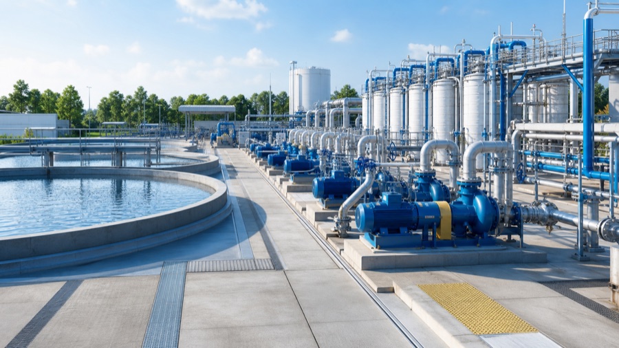Water and wastewater treatment facility for pump health and distributed asset visibility